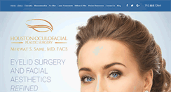 Desktop Screenshot of houstonoculofacial.com