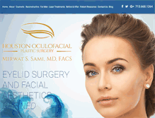 Tablet Screenshot of houstonoculofacial.com